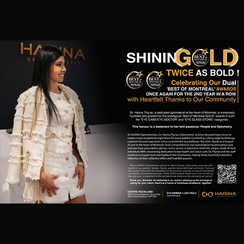 Best of MTL 2024 Gold Award for Best Eye Glass Store.