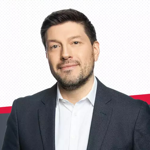 Elias Makos of CJAD 800 Radio welcomes HARINA Optométristes.