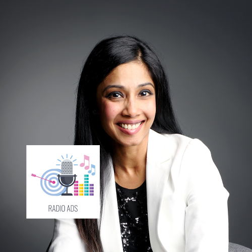 Dr. Harina Thyriar, Optometrist, radio ad for HARINA Optométristes.