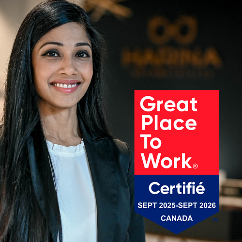 HARINA Optométristes recognized as a Great Place to Work® Certified™ company