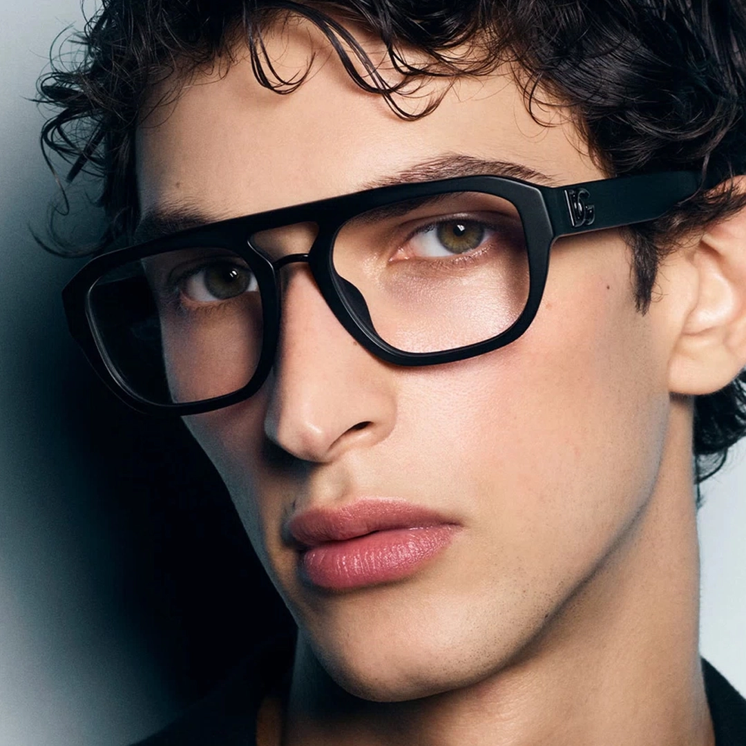 A model showcasing the passion and drama of Dolce & Gabbana sunglasses.