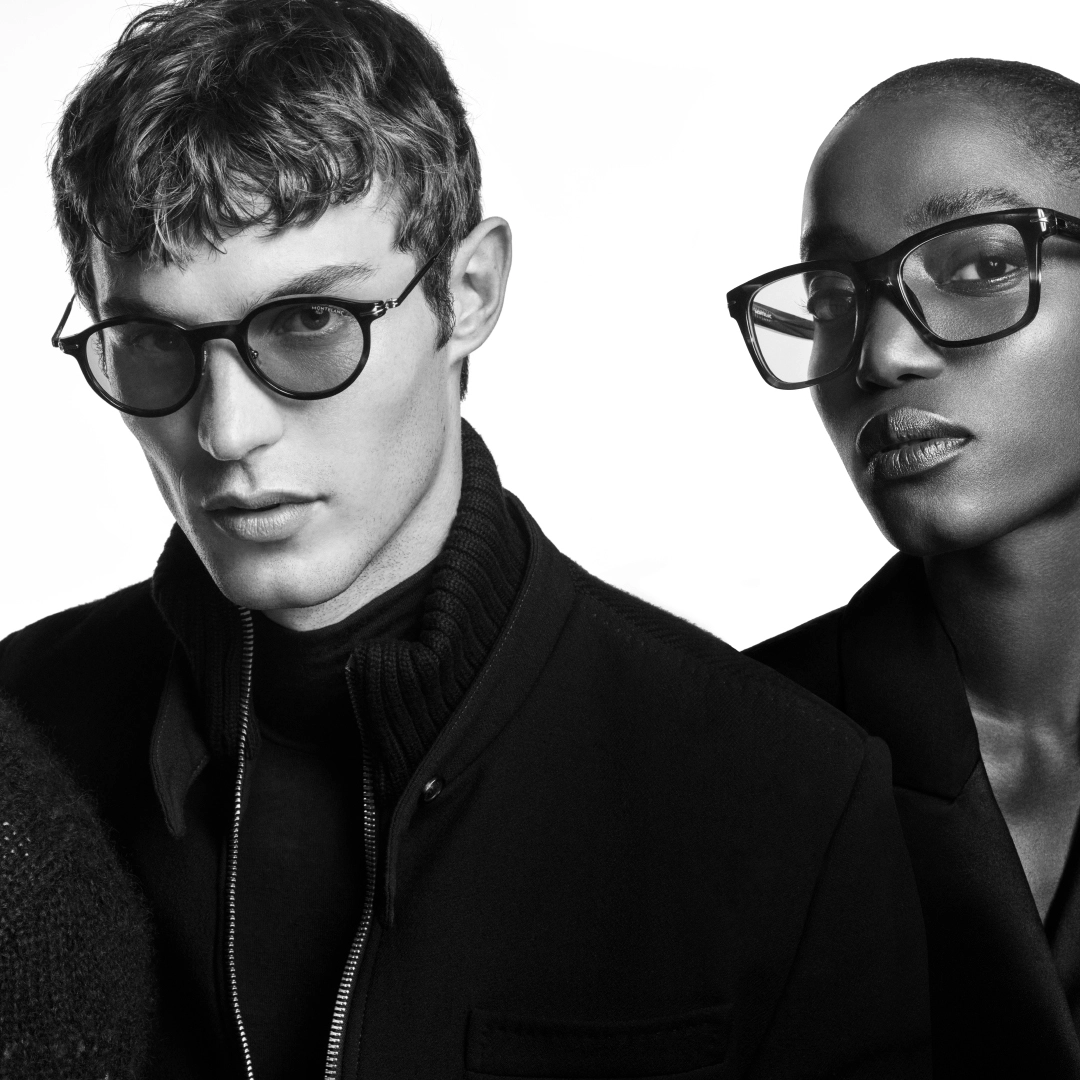 Refined Montblanc eyeglasses reflecting timeless craftsmanship and precision.